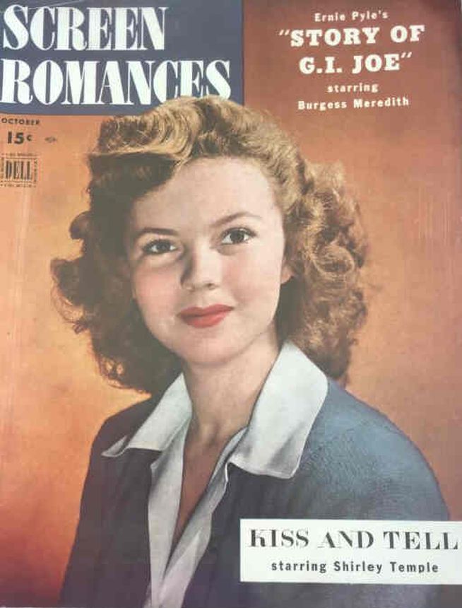 SCREEN ROMANCES magazine side cover Issue 197 October 1945