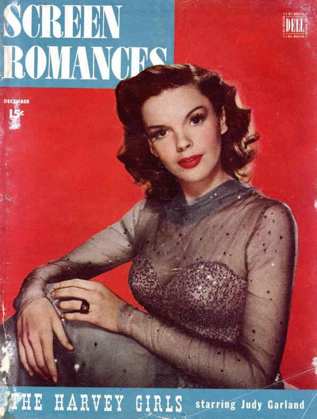SCREEN ROMANCES magazine side cover Issue 199 December 1945