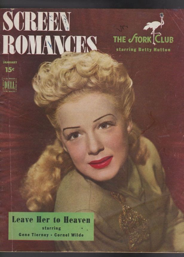 SCREEN ROMANCES magazine side cover Issue 200 January 1946