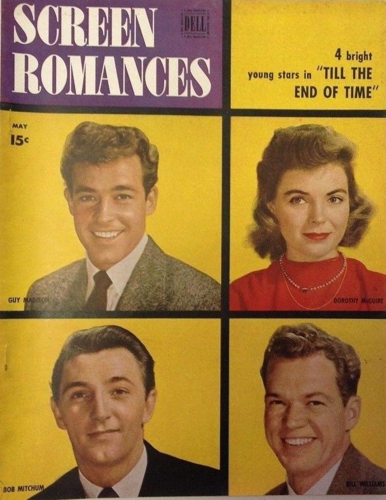 SCREEN ROMANCES magazine side cover Issue 204 May 1946