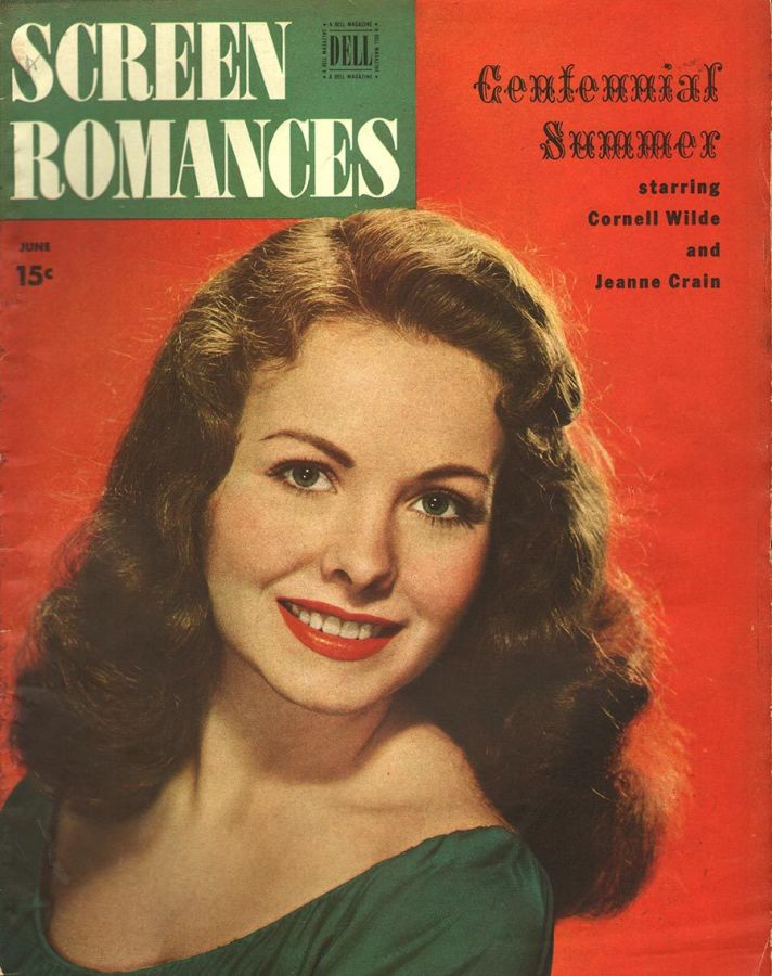 SCREEN ROMANCES magazine side cover Issue 205 June 1946