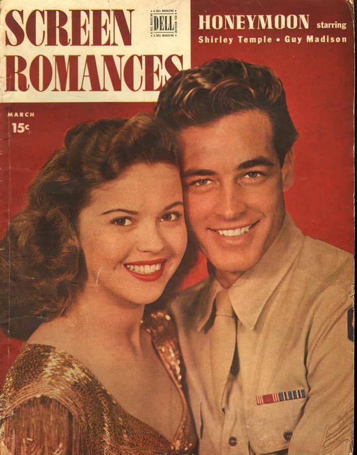 SCREEN ROMANCES magazine side cover Issue 214 March 1947