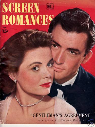 SCREEN ROMANCES magazine side cover Issue 223 December 1947