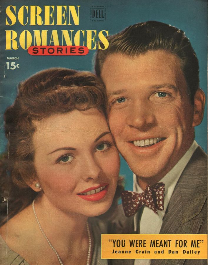 SCREEN ROMANCES magazine side cover Issue 226 March 1948