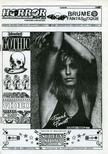 SCREEN SHOW COMMUNICATION magazine side cover April 1987
