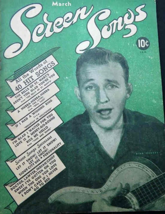 SCREEN SONGS magazine side cover  Vol 1 No  3  March 1946