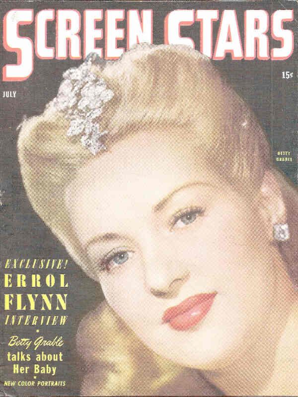 SCREEN STARS magazine side cover July 1944