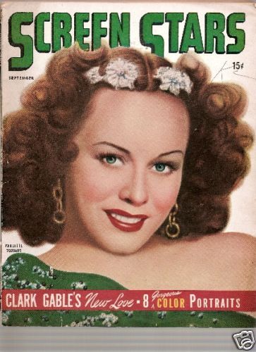 SCREEN STARS magazine side cover September 1944