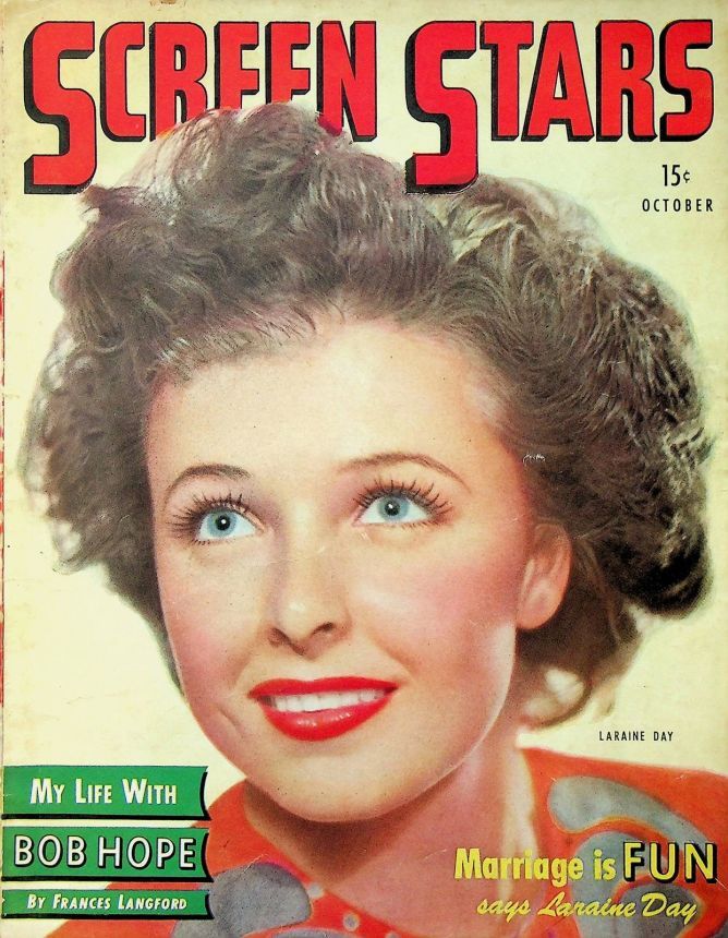 SCREEN STARS magazine side cover October 1944