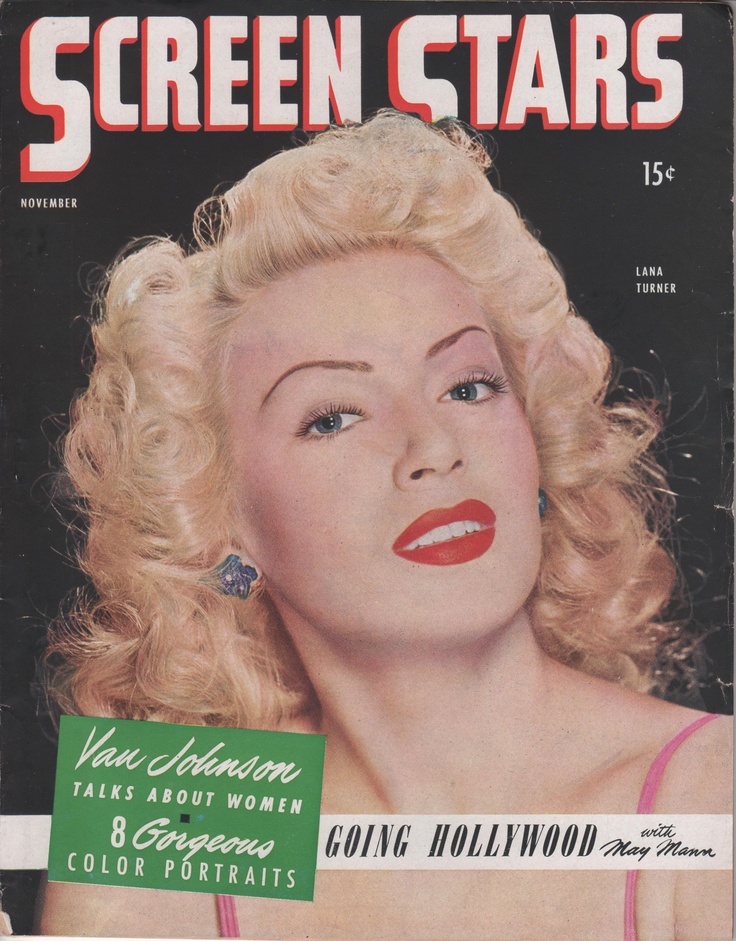 SCREEN STARS magazine side cover November 1944
