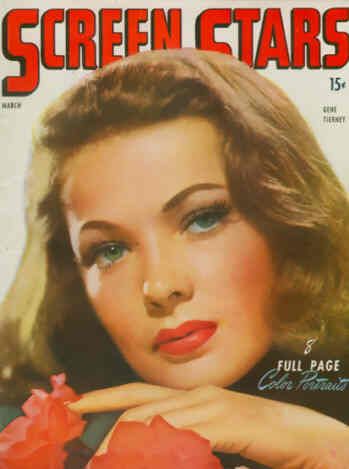 SCREEN STARS magazine side cover March 1945