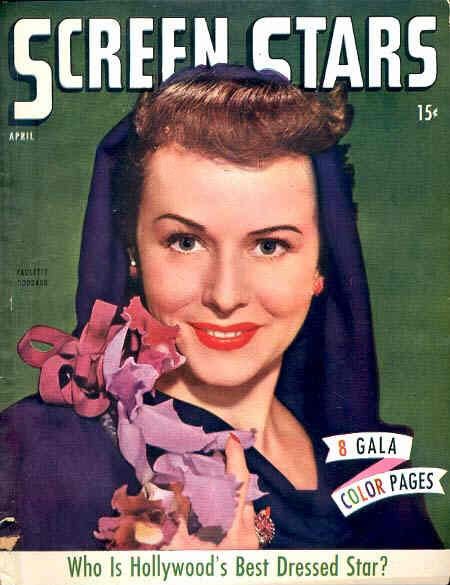 SCREEN STARS magazine side cover April 1945