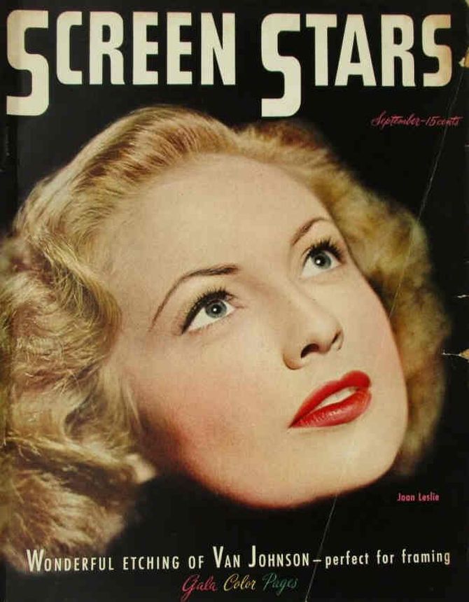SCREEN STARS magazine side cover September 1945