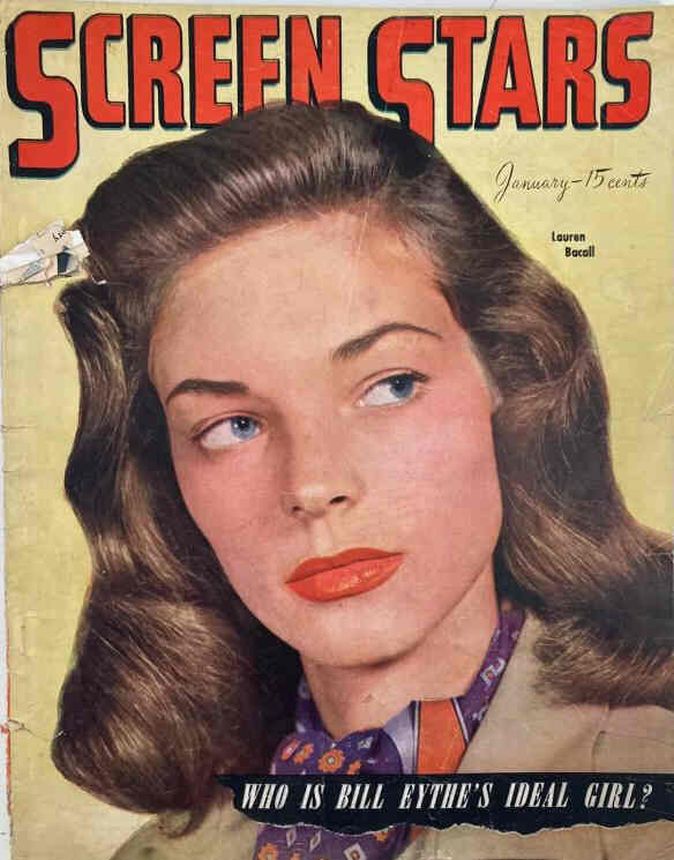 SCREEN STARS magazine side cover January 1946