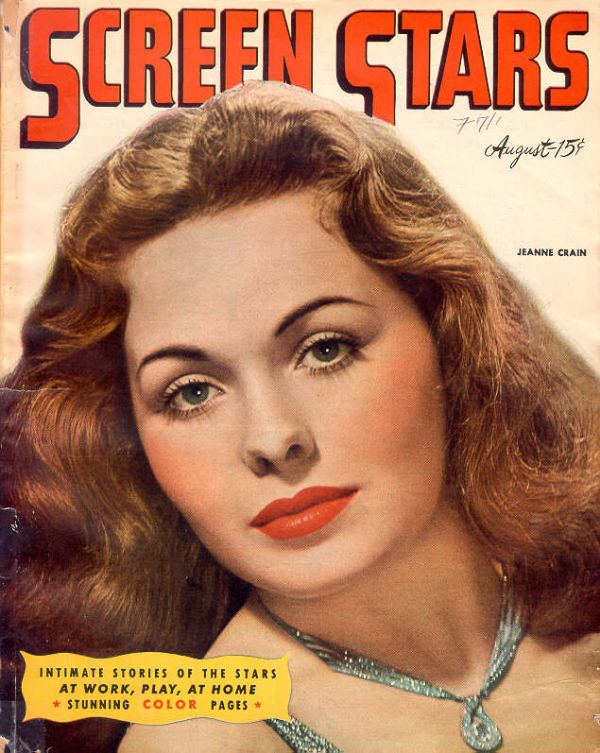 SCREEN STARS magazine side cover August 1946