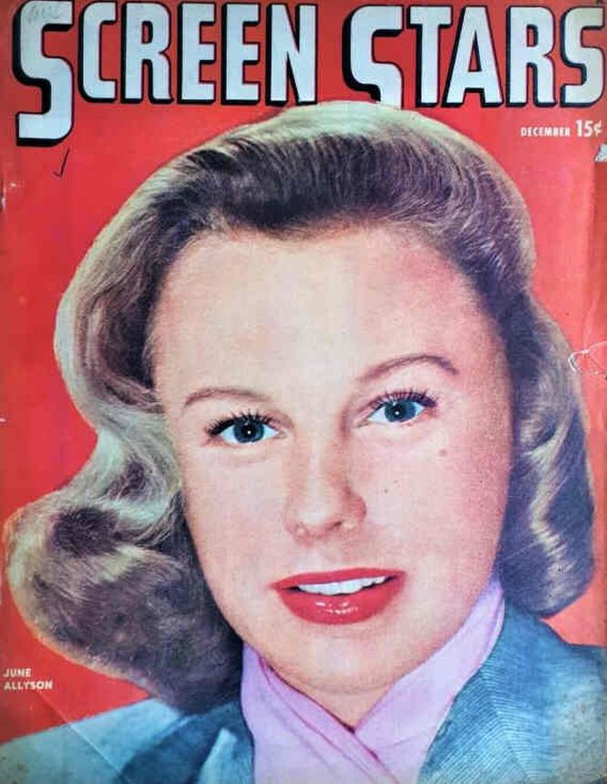 SCREEN STARS magazine side cover December 1946