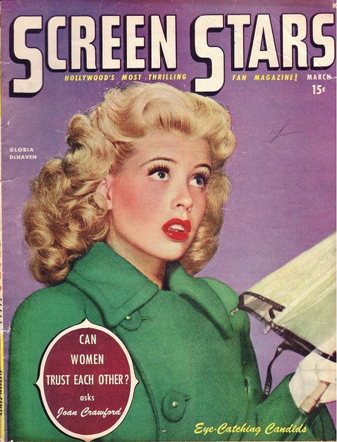 SCREEN STARS magazine side cover March 1947