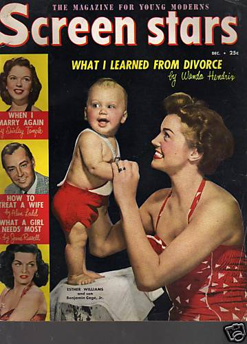 SCREEN STARS magazine side cover December 1950
