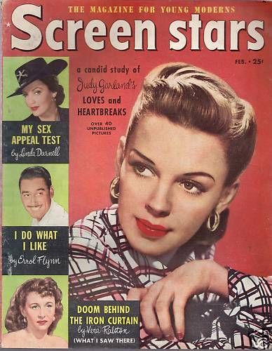 SCREEN STARS magazine side cover February 1951