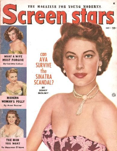 SCREEN STARS magazine side cover October 1951