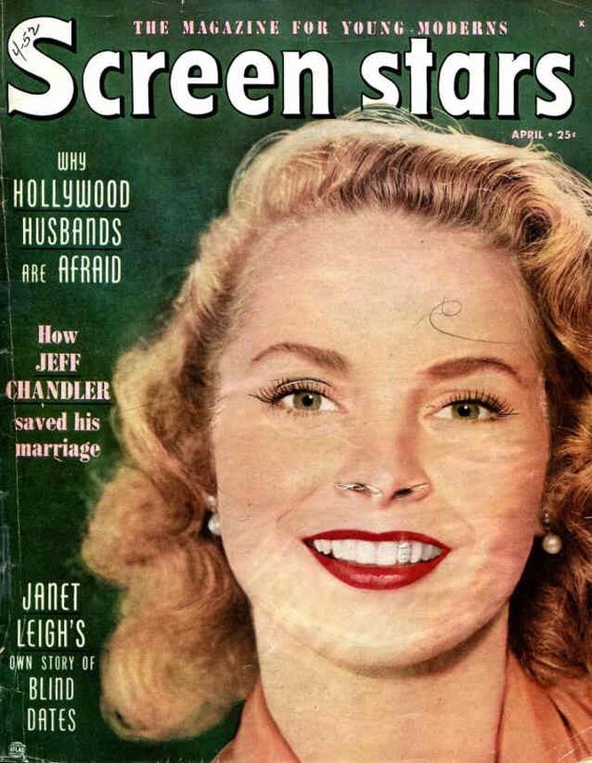 SCREEN STARS magazine side cover April 1952