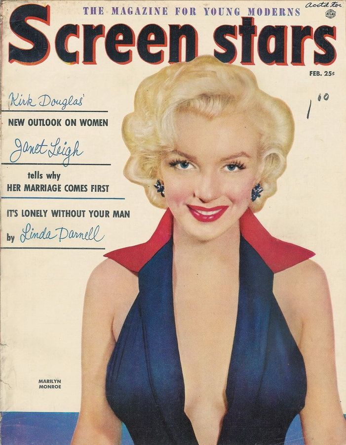 SCREEN STARS magazine side cover February 1953