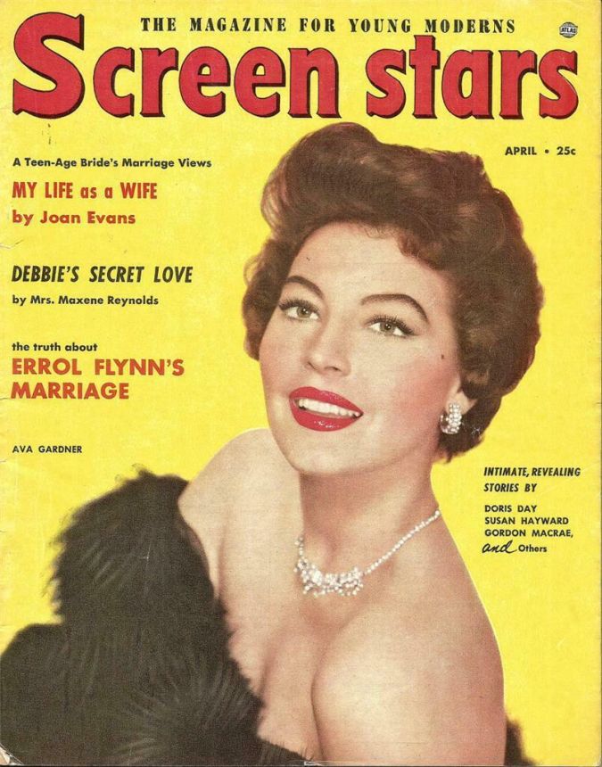 SCREEN STARS magazine side cover April 1953