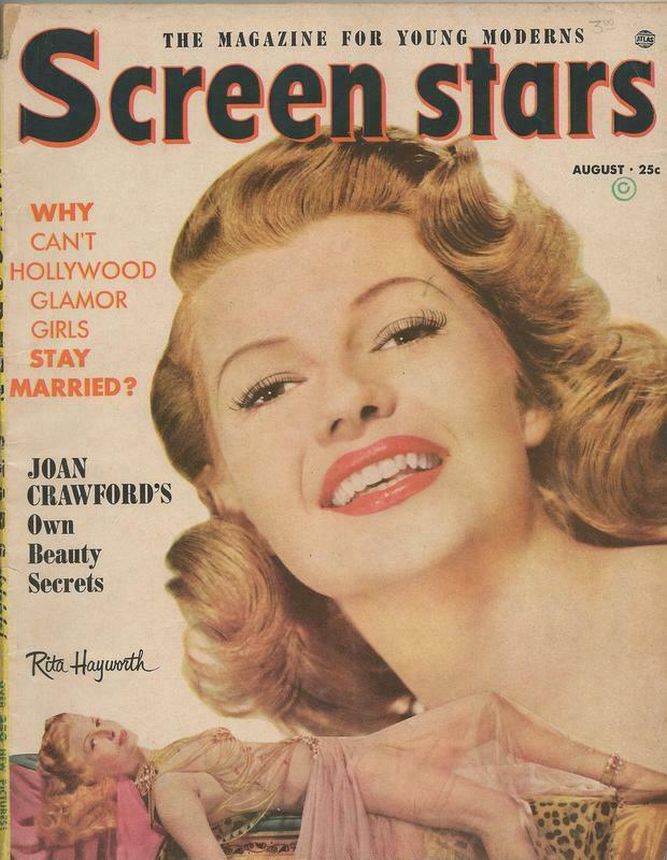 SCREEN STARS magazine side cover August 1953