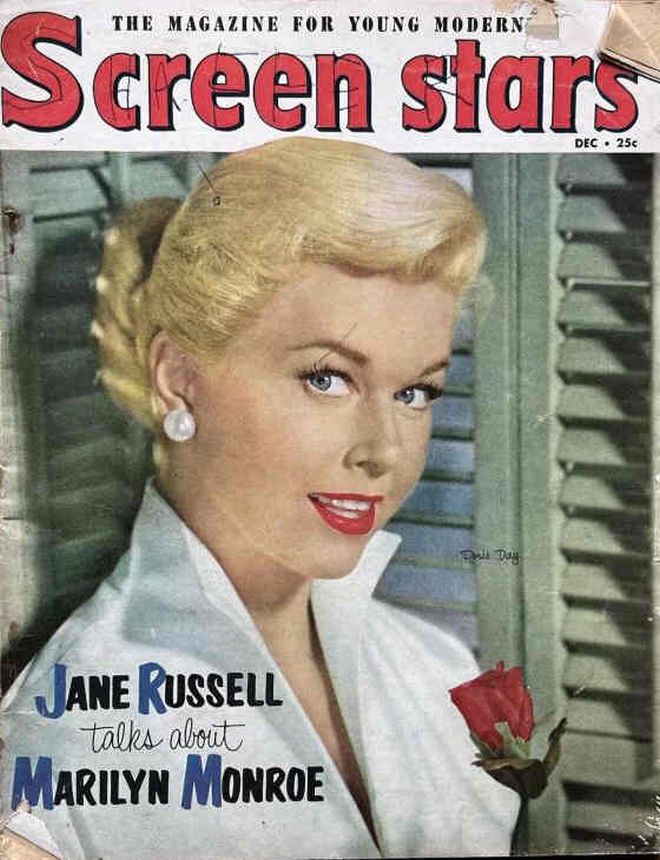 SCREEN STARS magazine side cover December 1953