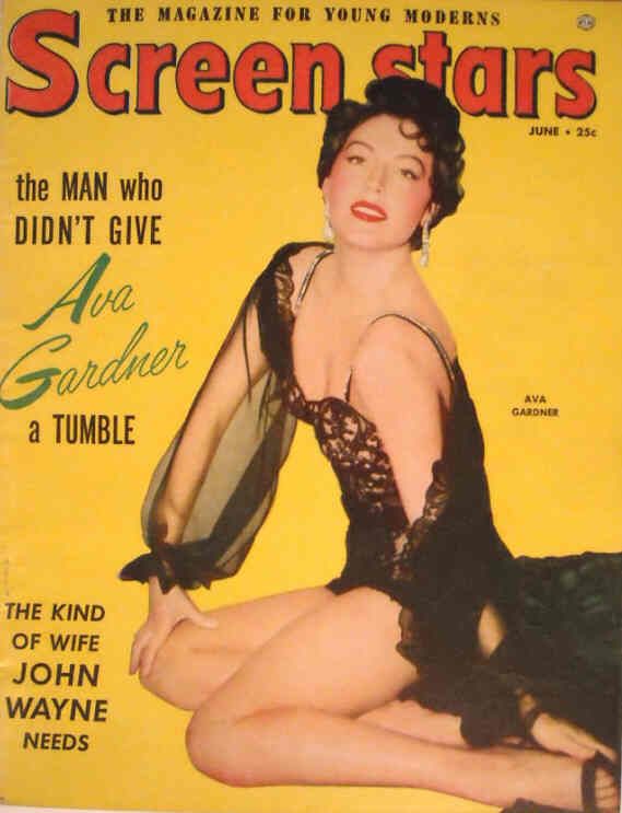 SCREEN STARS magazine side cover June 1954