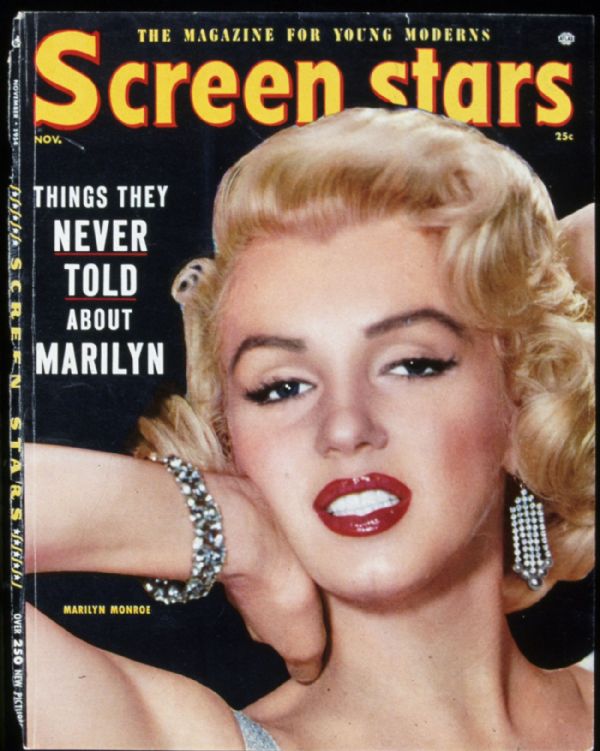 SCREEN STARS magazine side cover November 1954