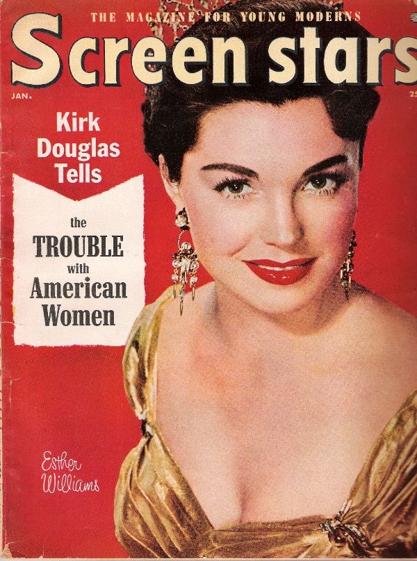SCREEN STARS magazine side cover January 1955
