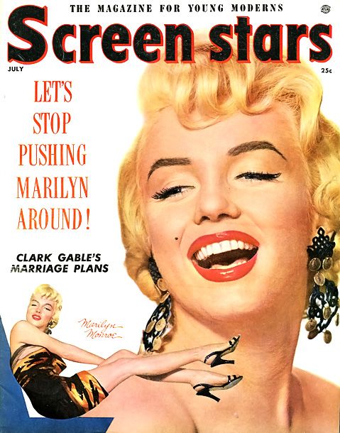 SCREEN STARS magazine side cover July 1955