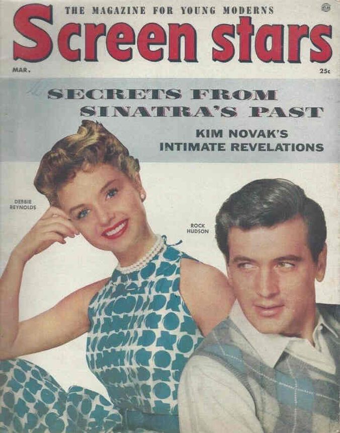 SCREEN STARS magazine side cover March 1956