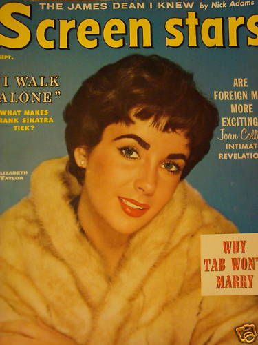 SCREEN STARS magazine side cover September 1956