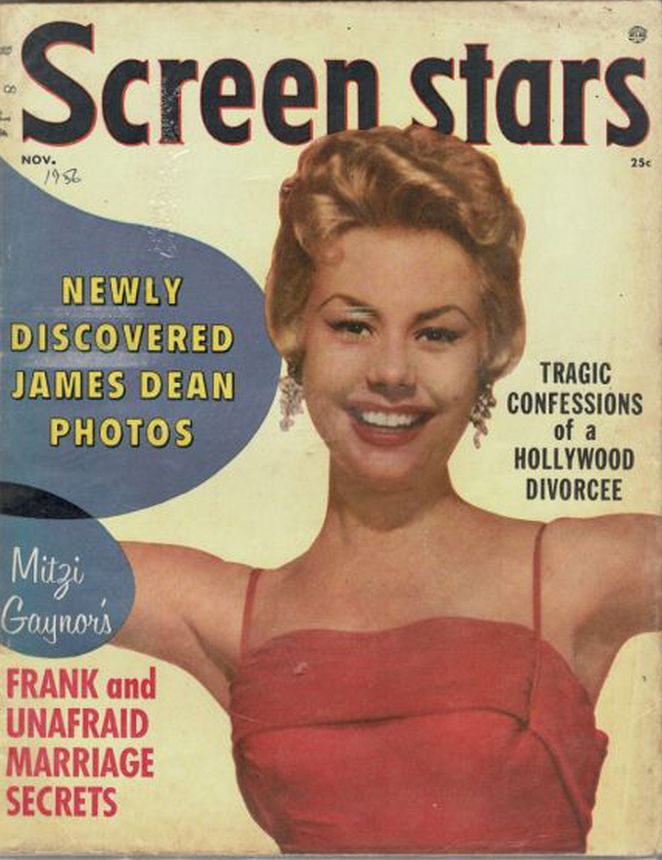 SCREEN STARS magazine side cover November 1956
