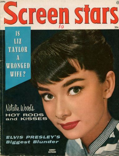 SCREEN STARS magazine side cover January 1957