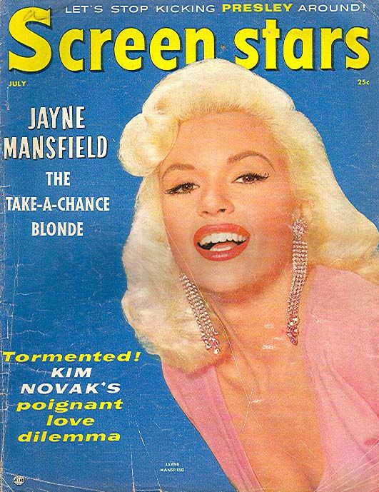SCREEN STARS magazine side cover July 1957
