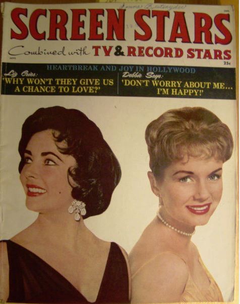 SCREEN STARS magazine side cover September 1958