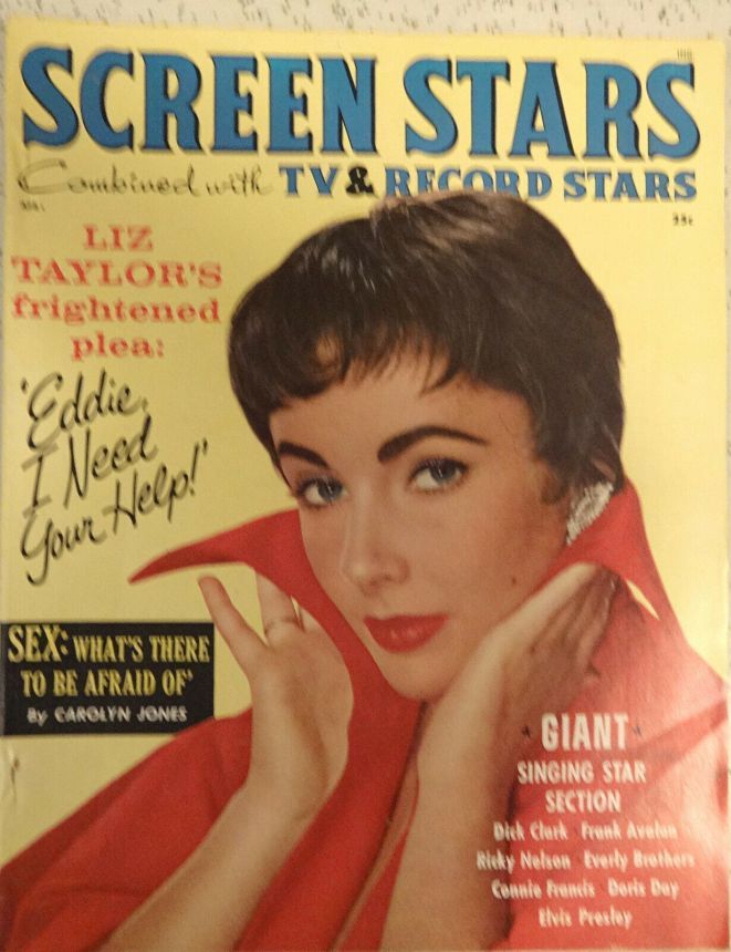 SCREEN STARS magazine side cover April 1959