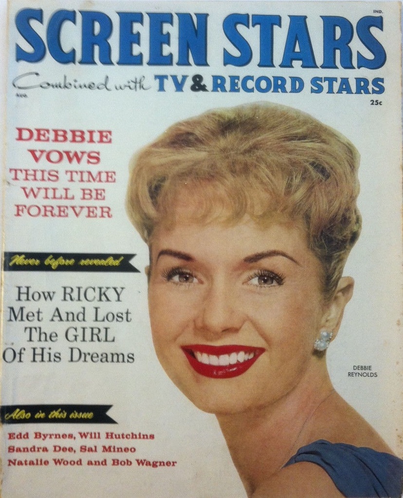SCREEN STARS magazine side cover August 1959