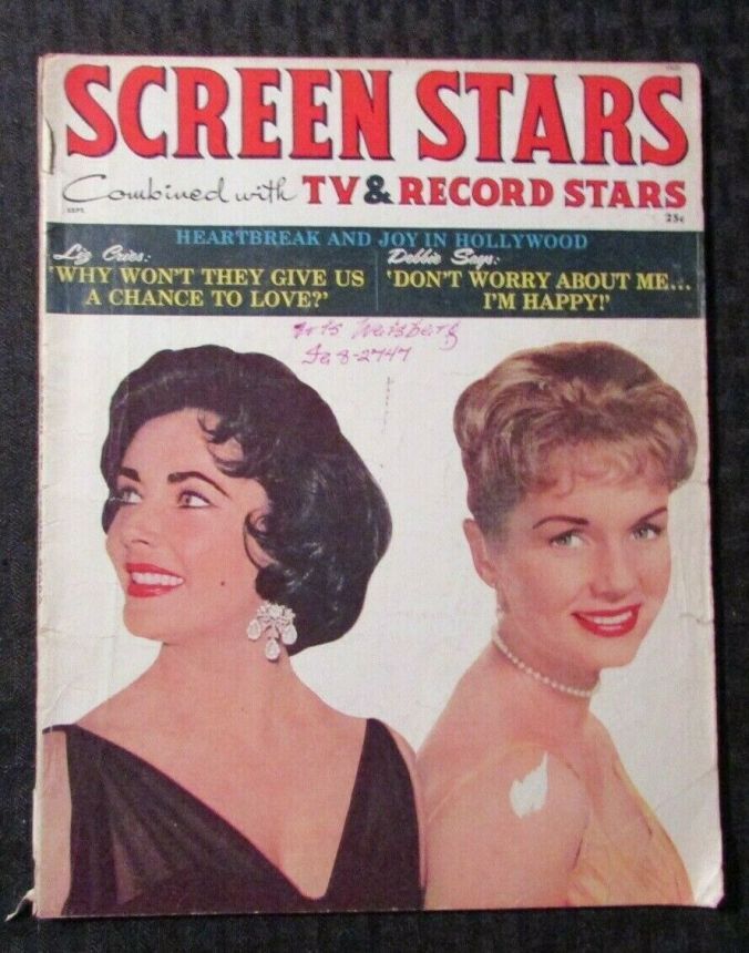 SCREEN STARS magazine side cover September 1959