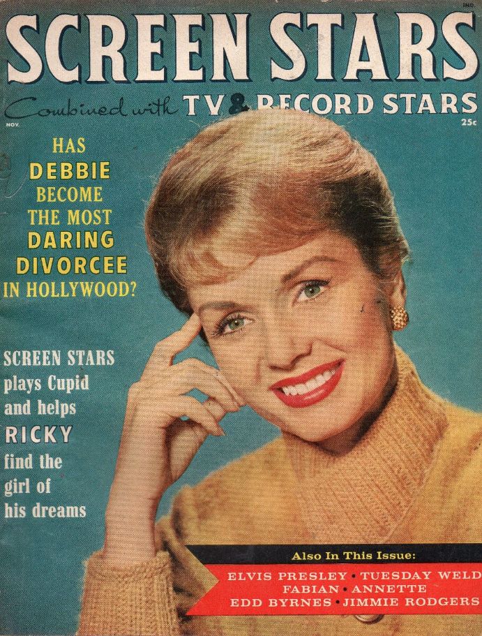 SCREEN STARS magazine side cover  Vol 17 # 7 November 1959