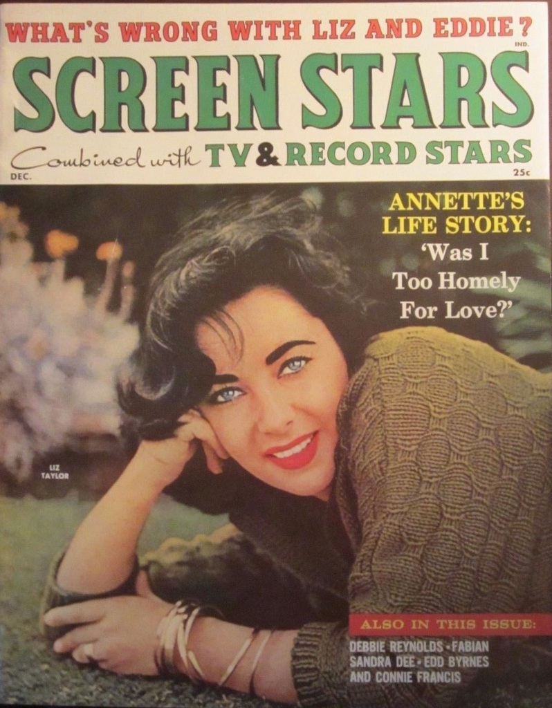 SCREEN STARS magazine side cover December 1959