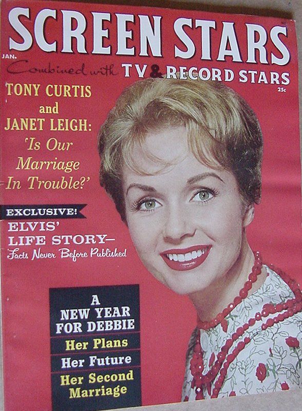 SCREEN STARS magazine side cover January 1960