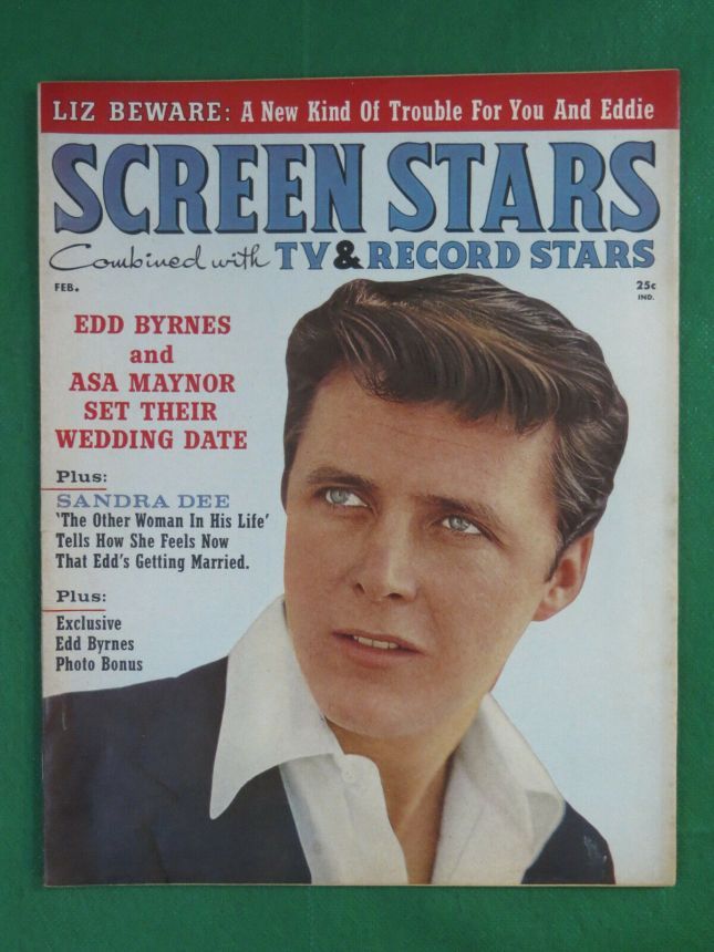 SCREEN STARS magazine side cover February 1960