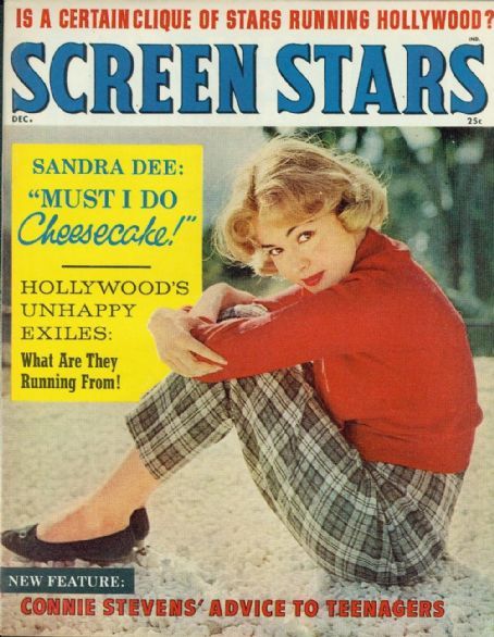 SCREEN STARS magazine side cover December 1960