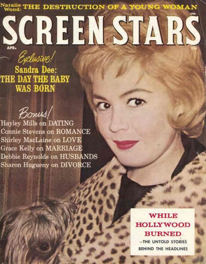 SCREEN STARS magazine side cover April 1962