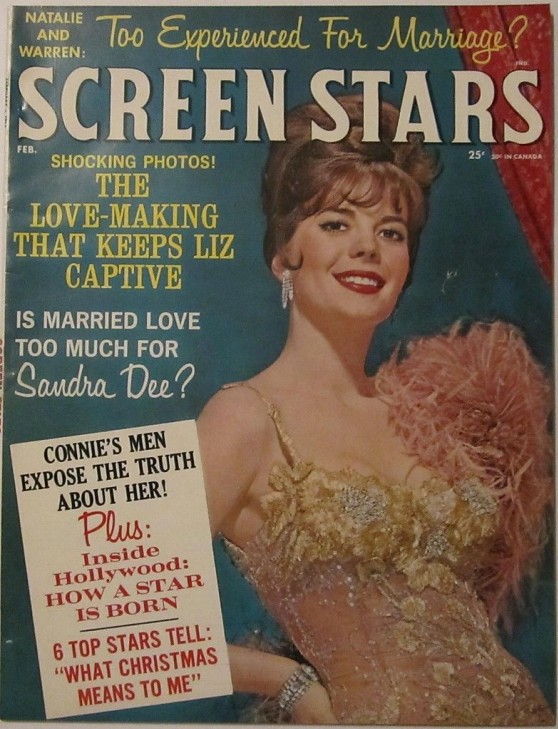 SCREEN STARS magazine side cover February 1963