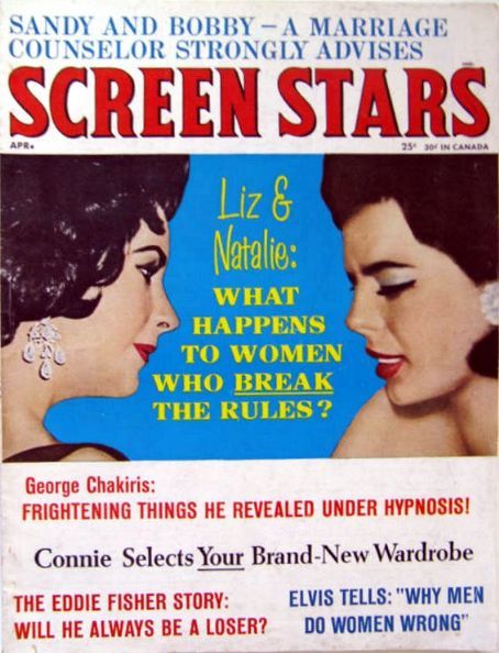 SCREEN STARS magazine side cover April 1963